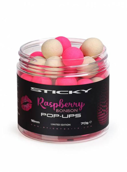 Sticky Baits Raspberry BonBon Pop Ups 16mm Limited Edition