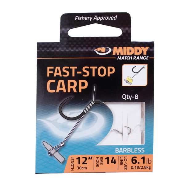 Middy Fast-Stop Carp Hair Rigs size 16