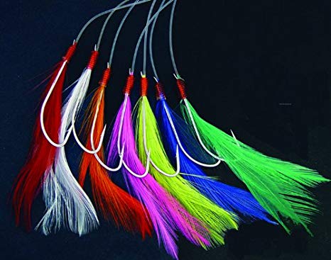Shakespeare Mackerel Feathers Coloured – The Tackle Shed