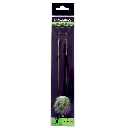 Kodex Anti-Tangle Braid Rigs Barbed