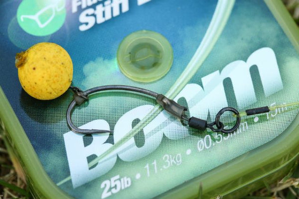 Stiff Link Boom Rig Korda BOOM Fluorocarbon Stiff Hook Link – The