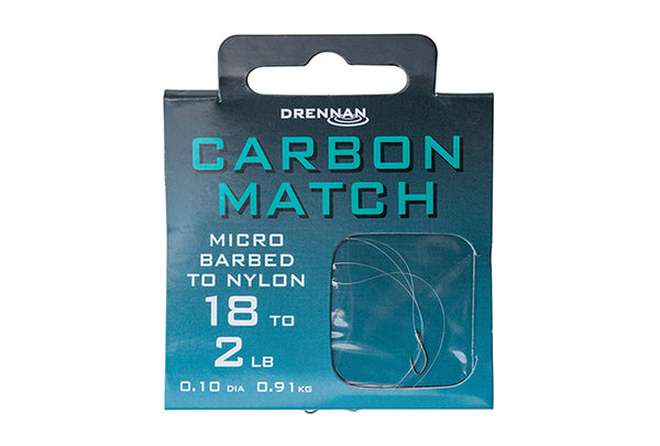 Drennan Carbon Match Hooks To Nylon – The Tackle Shed