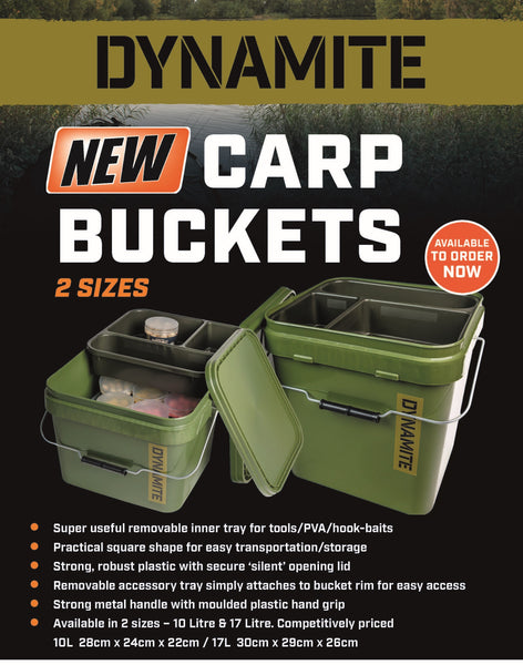 Dynamite Baits Square Buckets With Inner Tray
