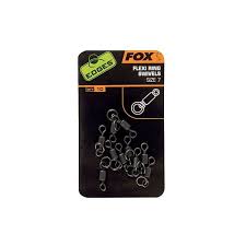 Fox Edges Flexi Ring Swivels Size 7