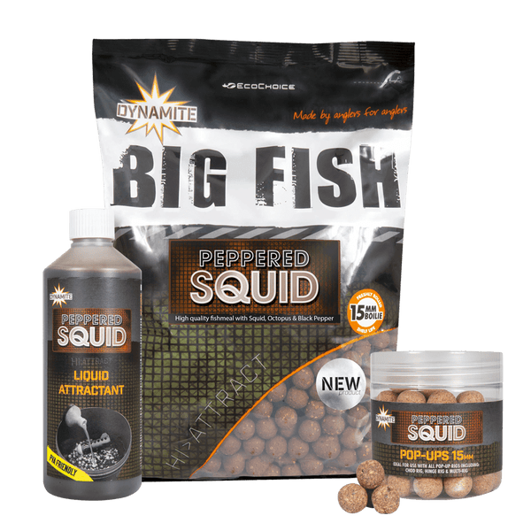 Dynamite Baits Peppered Squid Range