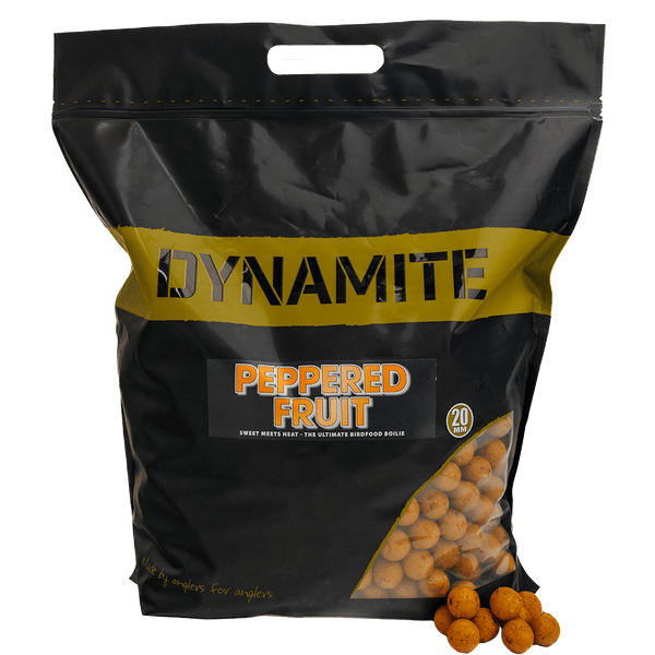 Dynamite Baits Peppered Fruit Boilie Range