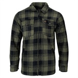 Speero Sherpa Fleece Lined Shirt Green