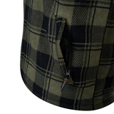 Speero Sherpa Fleece Lined Shirt Green