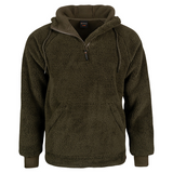 Speero Sherpa Fleece Hoodie - Dark Olive