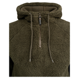 Speero Sherpa Fleece Hoodie - Dark Olive