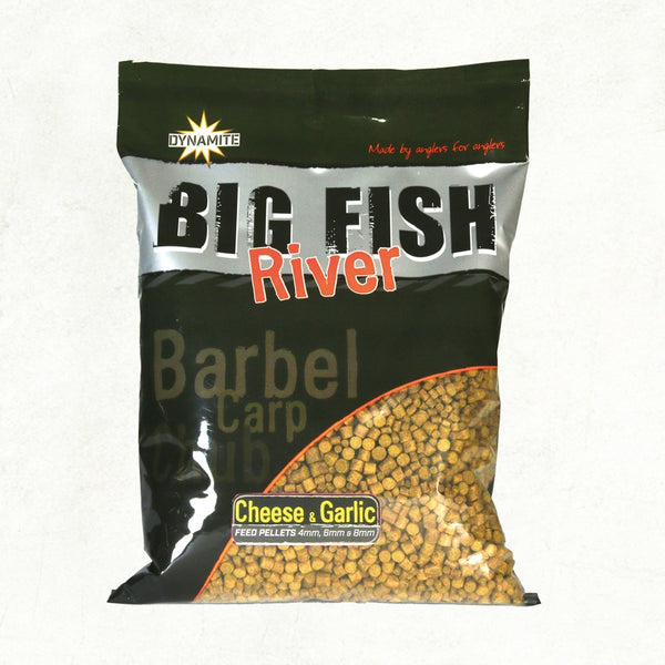 Dynamite Baits Big Fish River Cheese & Garlic Pellets 1.8kg