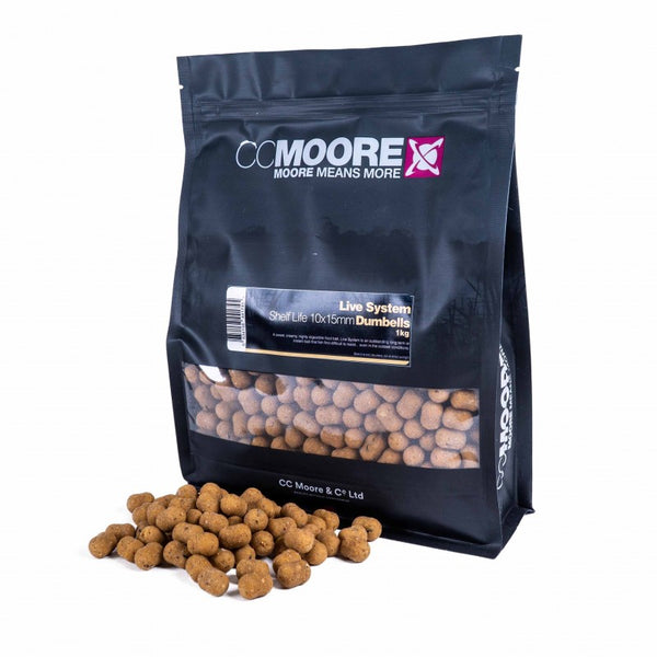 CC Moore Shelf Life Live System Dumbell Boilies 10mm X15mm 1KG