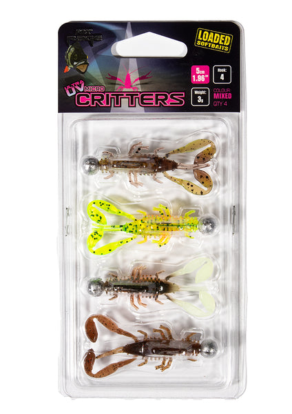 Fox Rage Ultra UV Micro Critters Loaded Softbaits