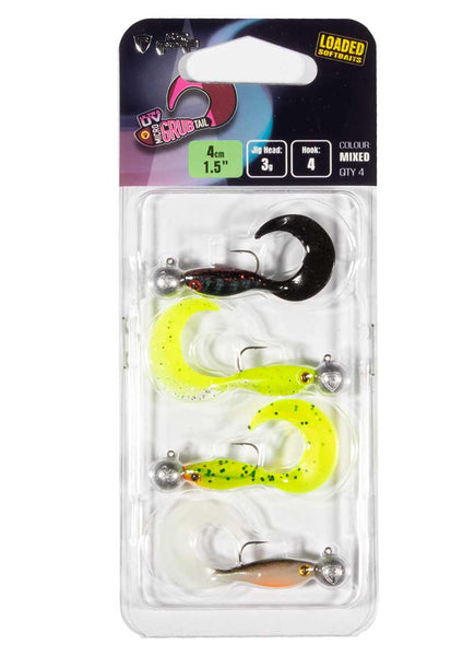 Fox Rage UV Micro Grub Tail Loaded Softbaits Mixed
