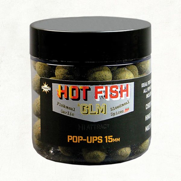 Dynamite Baits Hot Fish & GLM 15mm Pop-Ups