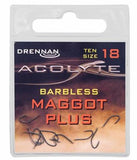 Drennan Acolyte P.T.F.E Coated Maggot Plus Spade End Hooks