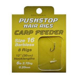 Drennan Pushstop Hair Rigs Carp Feeder Barbless