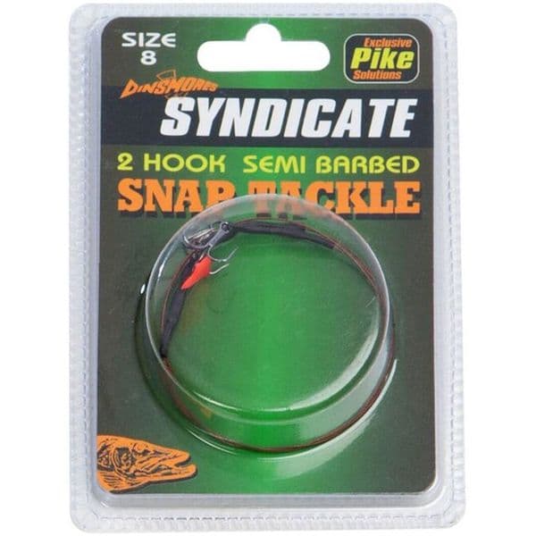 Dinsmore Syndicate 2 Hook Semi Barbed Snap Tackle