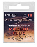Drennan Acolyte P.T.F.E Coated Maggot Plus Spade End Hooks