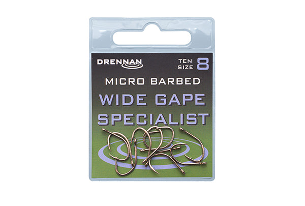 Drennan Micro Barbed Wide Gape Specialist Hooks